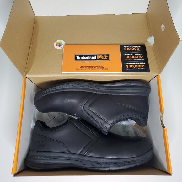 Timberland PRO Men's DRIVETRAIN Slip-On Work Shoe Size 11 Black - Picture 5 of 6